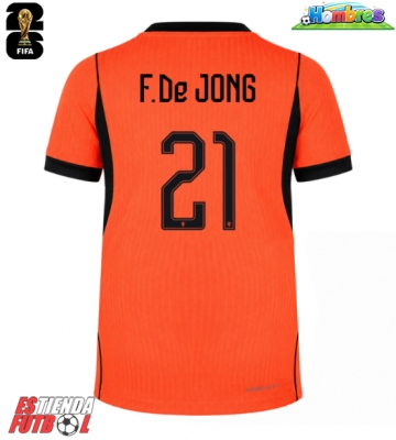 Países Bajos Frenkie de Jong #21 Primera Equipación Mundial 2026 Manga Corta